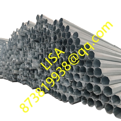 Hongxin 13.8kv 25FT 30FT 35FT 40FT 45FT 50FT Galvanized Octagonal Distribution Steel Poles