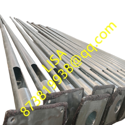 Hongxin Round Q235 Hot Dip Galvanized Wrapped 10M Street Lighting Steel Pole