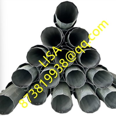 12 Sides Dodecagonal Electric Transmission Line Hot Dip Galvanized 60FT Steel Pole
