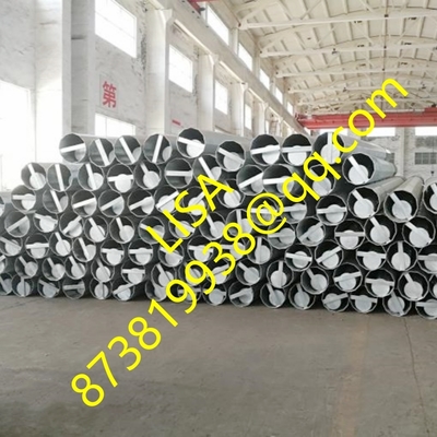 70FT Hot Dip Galvanized Direct Buried 5mm Transmission Sub-transmission Steel Pole with Bitumen Painting