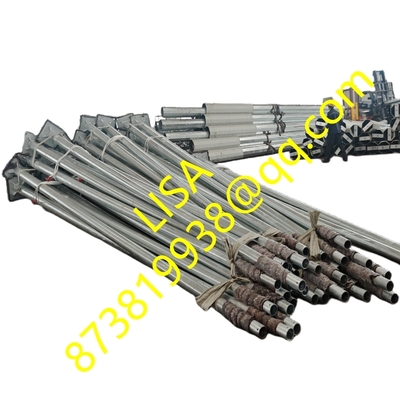 Israel Q235B 9M Hot-dip Galvanized Round Tapered Street Lighting Steel Poles with Single/Double Arms