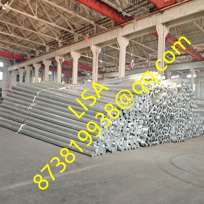 30FT/35FT Hot-dip Galvanized Electric Steel Pole with 500KGS Load for Power Distribution