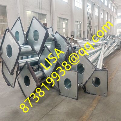 12M/11.95M Q235B Hot Dip Galvanized Steel Lighting Pole for Street Park and Garden