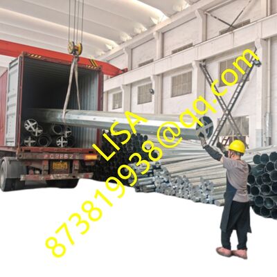 60FT Hot Dip Galvanized Polygonal Steel Pole for Power Transmission Lines