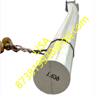 90FT Q460 Dodecagonal Galvanized Transmission Steel Pole with 11000KGF Min Break Load