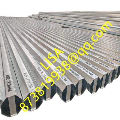 Philippines NEA Standard 35FT Galvanized Octagonal Steel Pole with 500KGS Min Break Load and 3mm Thickness