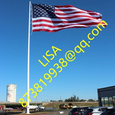 Q235 Material 6M-30M Height 2.5mm-30.0mm Thick Galvanized Steel Flag Pole and Hot Dip Galvanized Flag Pole